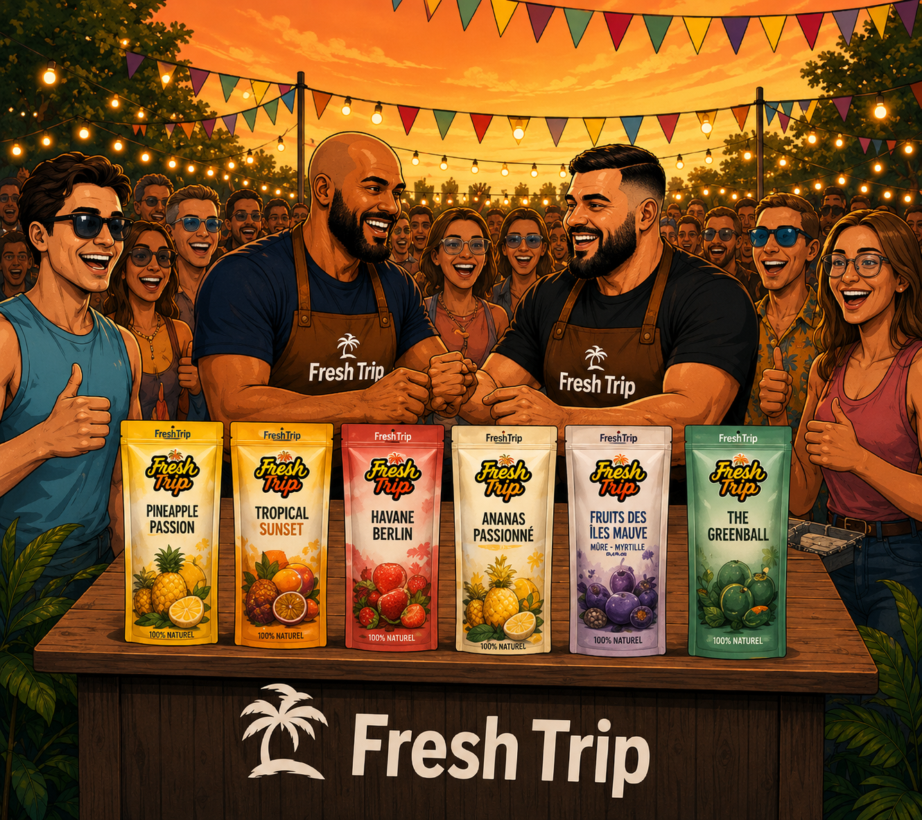 Les premiers événements — illustration de l'aventure FreshTrip